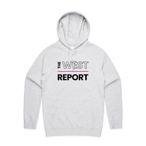 The West Report Hoodie by Lonely Kids Club. All clothing from our T-shirts to our shorts and hoodies are ethically made, and printed packed and shipped from Sydney.