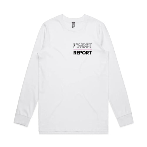 The West Report Pocket Tee by Lonely Kids Club. All clothing from our T-shirts to our shorts and hoodies are ethically made, and printed packed and shipped from Sydney.