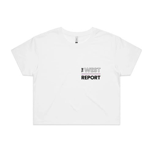 The West Report Pocket Tee by Lonely Kids Club. All clothing from our T-shirts to our shorts and hoodies are ethically made, and printed packed and shipped from Sydney.