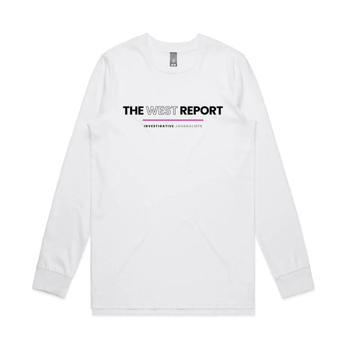 The West Report Tee by Lonely Kids Club. All clothing from our T-shirts to our shorts and hoodies are ethically made, and printed packed and shipped from Sydney.