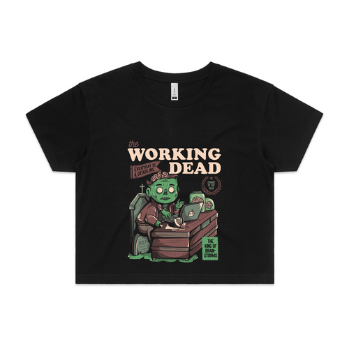 The Working Dead Tee by Lonely Kids Club. All clothing from our T-shirts to our shorts and hoodies are ethically made, and printed packed and shipped from Sydney.