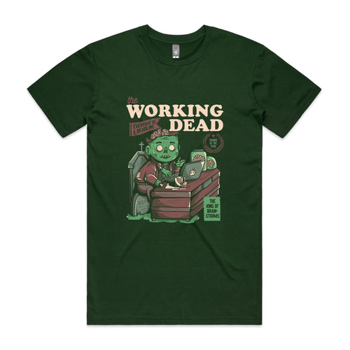 The Working Dead Tee by Lonely Kids Club. All clothing from our T-shirts to our shorts and hoodies are ethically made, and printed packed and shipped from Sydney.