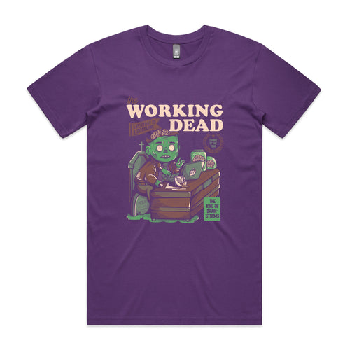 The Working Dead Tee by Lonely Kids Club. All clothing from our T-shirts to our shorts and hoodies are ethically made, and printed packed and shipped from Sydney.