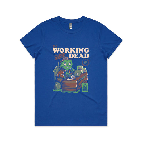 The Working Dead Tee by Lonely Kids Club. All clothing from our T-shirts to our shorts and hoodies are ethically made, and printed packed and shipped from Sydney.