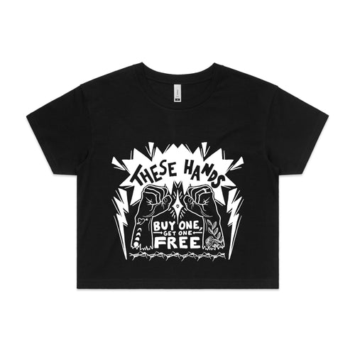 These Hands Tee by Lonely Kids Club. All clothing from our T-shirts to our shorts and hoodies are ethically made, and printed packed and shipped from Sydney.