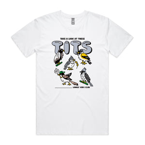 These Tits Tee by Lonely Kids Club. All clothing from our T-shirts to our shorts and hoodies are ethically made, and printed packed and shipped from Sydney.