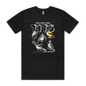 These Tits Tee by Lonely Kids Club. All clothing from our T-shirts to our shorts and hoodies are ethically made, and printed packed and shipped from Sydney.