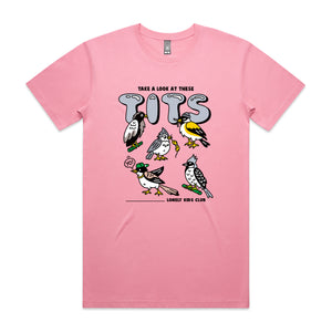 These Tits Tee by Lonely Kids Club. All clothing from our T-shirts to our shorts and hoodies are ethically made, and printed packed and shipped from Sydney.