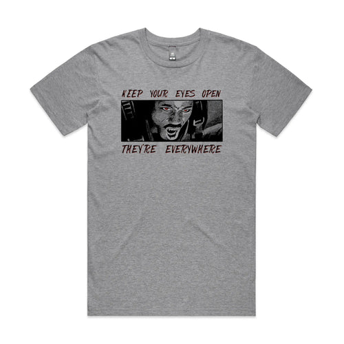 They're Everywhere Tee by Lonely Kids Club. All clothing from our T-shirts to our shorts and hoodies are ethically made, and printed packed and shipped from Sydney.