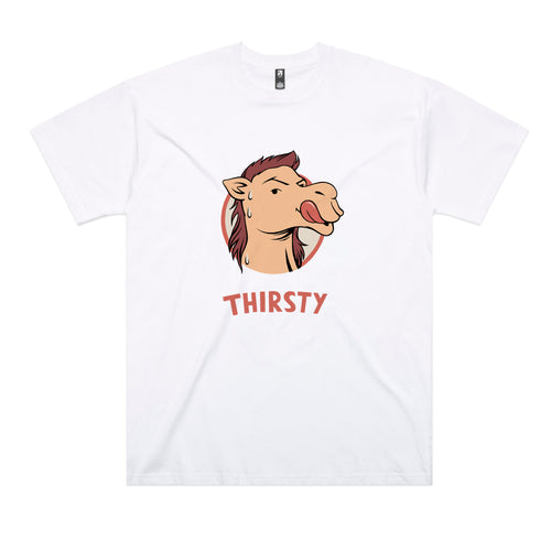 Thirsty Tee by Lonely Kids Club. All clothing from our T-shirts to our shorts and hoodies are ethically made, and printed packed and shipped from Sydney.