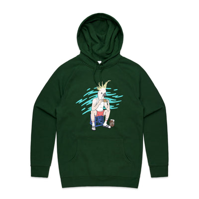 This Is Living Hoodie by Lonely Kids Club. All clothing from our T-shirts to our shorts and hoodies are ethically made, and printed packed and shipped from Sydney.