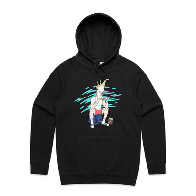 This Is Living Hoodie by Lonely Kids Club. All clothing from our T-shirts to our shorts and hoodies are ethically made, and printed packed and shipped from Sydney.