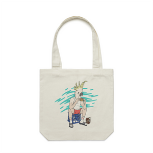 This Is Living Tote by Lonely Kids Club. All clothing from our T-shirts to our shorts and hoodies are ethically made, and printed packed and shipped from Sydney.