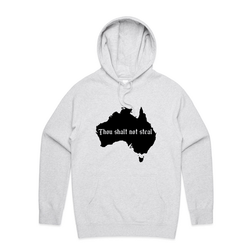 Thou Shalt Not Steal Charity Hoodie by Lonely Kids Club. All clothing from our T-shirts to our shorts and hoodies are ethically made, and printed packed and shipped from Sydney.