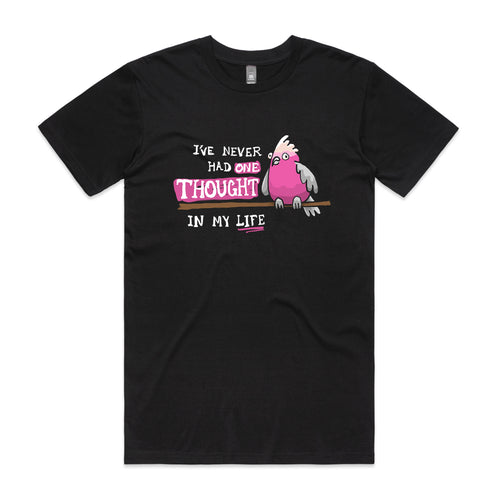 One Thought Tee by Lonely Kids Club. All clothing from our T-shirts to our shorts and hoodies are ethically made, and printed packed and shipped from Sydney.