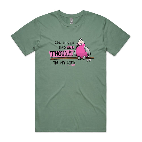 One Thought Tee by Lonely Kids Club. All clothing from our T-shirts to our shorts and hoodies are ethically made, and printed packed and shipped from Sydney.