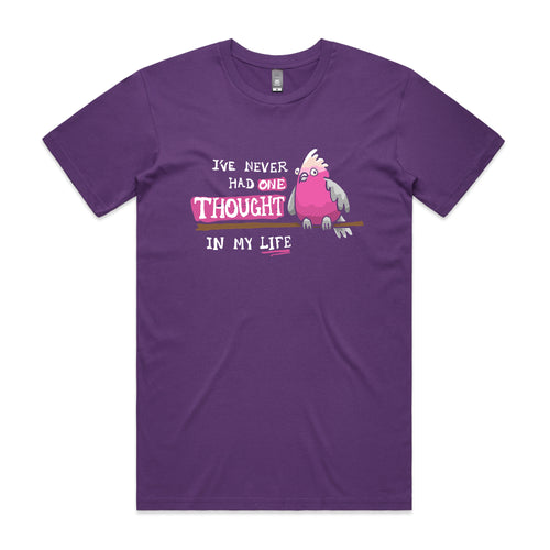 One Thought Tee by Lonely Kids Club. All clothing from our T-shirts to our shorts and hoodies are ethically made, and printed packed and shipped from Sydney.