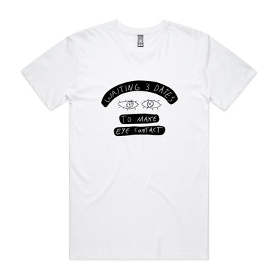 3 Dates Tee by Lonely Kids Club. All clothing from our T-shirts to our shorts and hoodies are ethically made, and printed packed and shipped from Sydney.