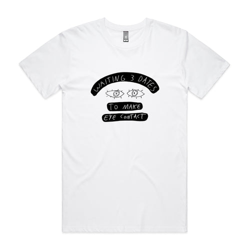 3 Dates Tee by Lonely Kids Club. All clothing from our T-shirts to our shorts and hoodies are ethically made, and printed packed and shipped from Sydney.