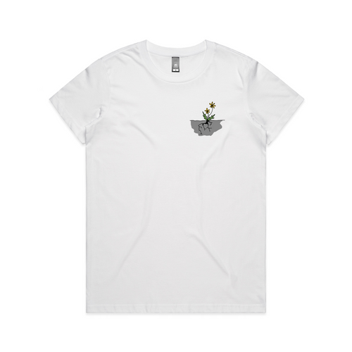 Through Concrete Tee by Lonely Kids Club. All clothing from our T-shirts to our shorts and hoodies are ethically made, and printed packed and shipped from Sydney.