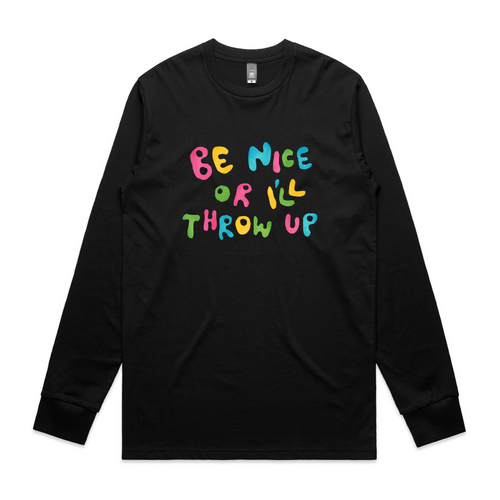 I'll Throw Up Tee by Lonely Kids Club. All clothing from our T-shirts to our shorts and hoodies are ethically made, and printed packed and shipped from Sydney.