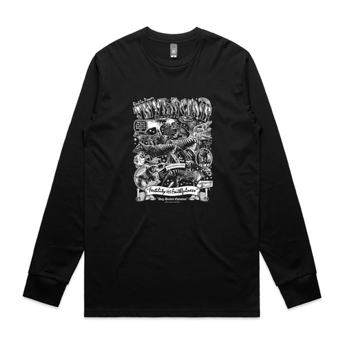 Thylacine Tee by Lonely Kids Club. All clothing from our T-shirts to our shorts and hoodies are ethically made, and printed packed and shipped from Sydney.