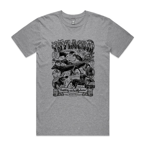 Thylacine Tee by Lonely Kids Club. All clothing from our T-shirts to our shorts and hoodies are ethically made, and printed packed and shipped from Sydney.