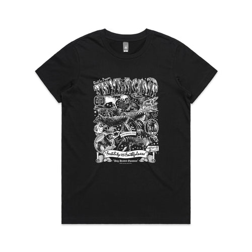 Thylacine Tee by Lonely Kids Club. All clothing from our T-shirts to our shorts and hoodies are ethically made, and printed packed and shipped from Sydney.