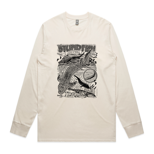 Tiktaalik Tee by Lonely Kids Club. All clothing from our T-shirts to our shorts and hoodies are ethically made, and printed packed and shipped from Sydney.