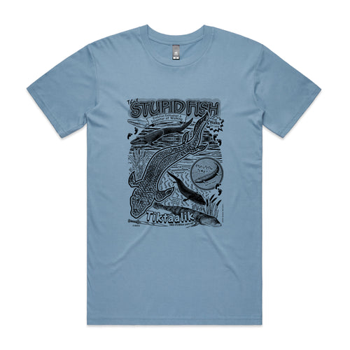 Tiktaalik Tee by Lonely Kids Club. All clothing from our T-shirts to our shorts and hoodies are ethically made, and printed packed and shipped from Sydney.