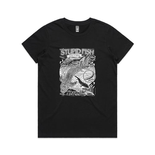 Tiktaalik Tee by Lonely Kids Club. All clothing from our T-shirts to our shorts and hoodies are ethically made, and printed packed and shipped from Sydney.