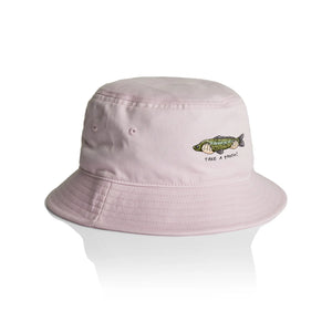 Tinder Fish Bucket Hat by Lonely Kids Club. All clothing from our T-shirts to our shorts and hoodies are ethically made, and printed packed and shipped from Sydney.