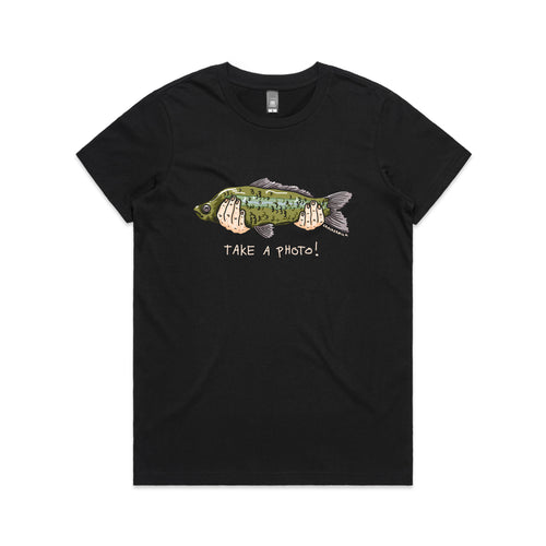 Tinder Fish Tee by Lonely Kids Club. All clothing from our T-shirts to our shorts and hoodies are ethically made, and printed packed and shipped from Sydney.