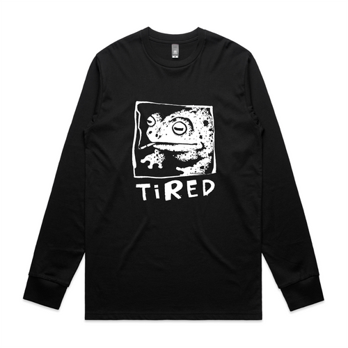 Tired Frog Tee by Lonely Kids Club. All clothing from our T-shirts to our shorts and hoodies are ethically made, and printed packed and shipped from Sydney.