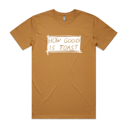 Toast Tee by Lonely Kids Club. All clothing from our T-shirts to our shorts and hoodies are ethically made, and printed packed and shipped from Sydney.