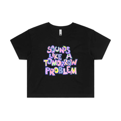 Tomorrow Problem Tee by Lonely Kids Club. All clothing from our T-shirts to our shorts and hoodies are ethically made, and printed packed and shipped from Sydney.