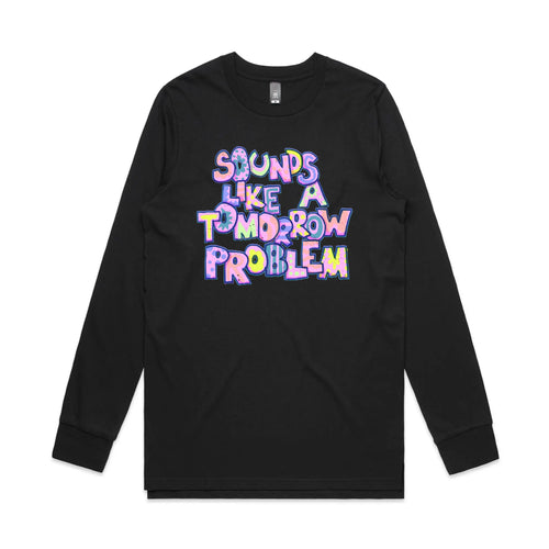 Tomorrow Problem Tee by Lonely Kids Club. All clothing from our T-shirts to our shorts and hoodies are ethically made, and printed packed and shipped from Sydney.