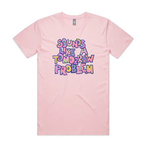 Tomorrow Problem Tee by Lonely Kids Club. All clothing from our T-shirts to our shorts and hoodies are ethically made, and printed packed and shipped from Sydney.