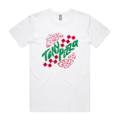 Tony Pizza Tee by Lonely Kids Club. All clothing from our T-shirts to our shorts and hoodies are ethically made, and printed packed and shipped from Sydney.