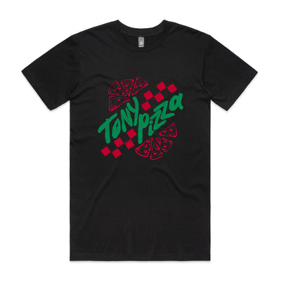 Tony Pizza Tee by Lonely Kids Club. All clothing from our T-shirts to our shorts and hoodies are ethically made, and printed packed and shipped from Sydney.