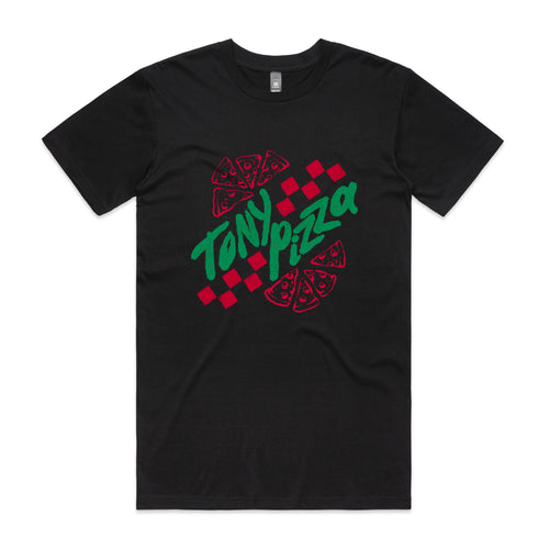 Tony Pizza Tee by Lonely Kids Club. All clothing from our T-shirts to our shorts and hoodies are ethically made, and printed packed and shipped from Sydney.