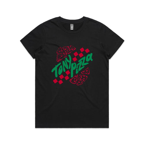 Tony Pizza Tee by Lonely Kids Club. All clothing from our T-shirts to our shorts and hoodies are ethically made, and printed packed and shipped from Sydney.