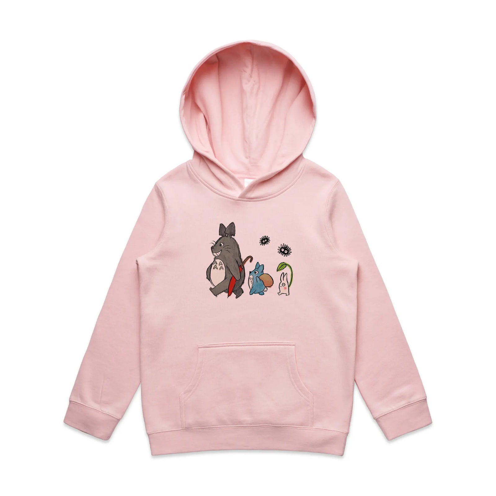 Totoro & Friends Kids Hoodie by Lonely Kids Club. All clothing from our T-shirts to our shorts and hoodies are ethically made, and printed packed and shipped from Sydney.