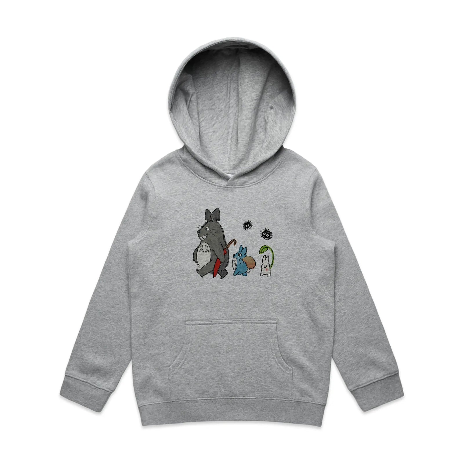 Totoro & Friends Kids Hoodie by Lonely Kids Club. All clothing from our T-shirts to our shorts and hoodies are ethically made, and printed packed and shipped from Sydney.