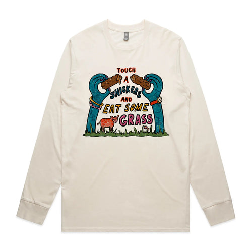 Touch A Snickers Tee by Lonely Kids Club. All clothing from our T-shirts to our shorts and hoodies are ethically made, and printed packed and shipped from Sydney.