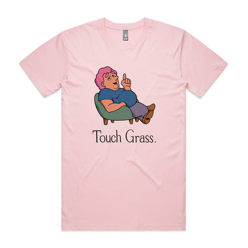 Touch Grass Tee by Lonely Kids Club. All clothing from our T-shirts to our shorts and hoodies are ethically made, and printed packed and shipped from Sydney.
