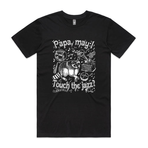Touch Jazz Tee by Lonely Kids Club. All clothing from our T-shirts to our shorts and hoodies are ethically made, and printed packed and shipped from Sydney.