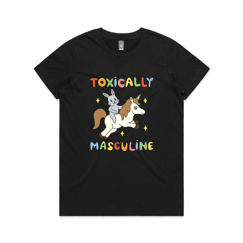 Toxically Masculine Tee by Lonely Kids Club. All clothing from our T-shirts to our shorts and hoodies are ethically made, and printed packed and shipped from Sydney.