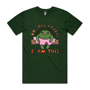 Toy Frog Tee by Lonely Kids Club. All clothing from our T-shirts to our shorts and hoodies are ethically made, and printed packed and shipped from Sydney.
