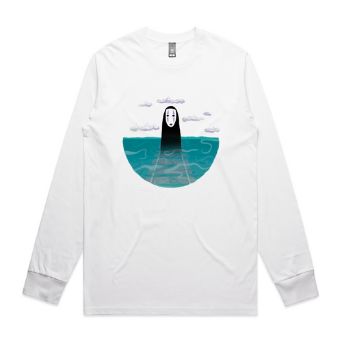 No-Face Tracks Tee by Lonely Kids Club. All clothing from our T-shirts to our shorts and hoodies are ethically made, and printed packed and shipped from Sydney.